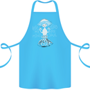 Lose My Mind Magic Mushrooms LSD Trippy Cotton Apron 100% Organic Turquoise