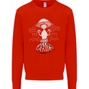 Lose My Mind Magic Mushrooms LSD Trippy Kids Sweatshirt Jumper Bright Red