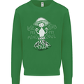 Lose My Mind Magic Mushrooms LSD Trippy Kids Sweatshirt Jumper Irish Green