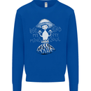 Lose My Mind Magic Mushrooms LSD Trippy Kids Sweatshirt Jumper Royal Blue