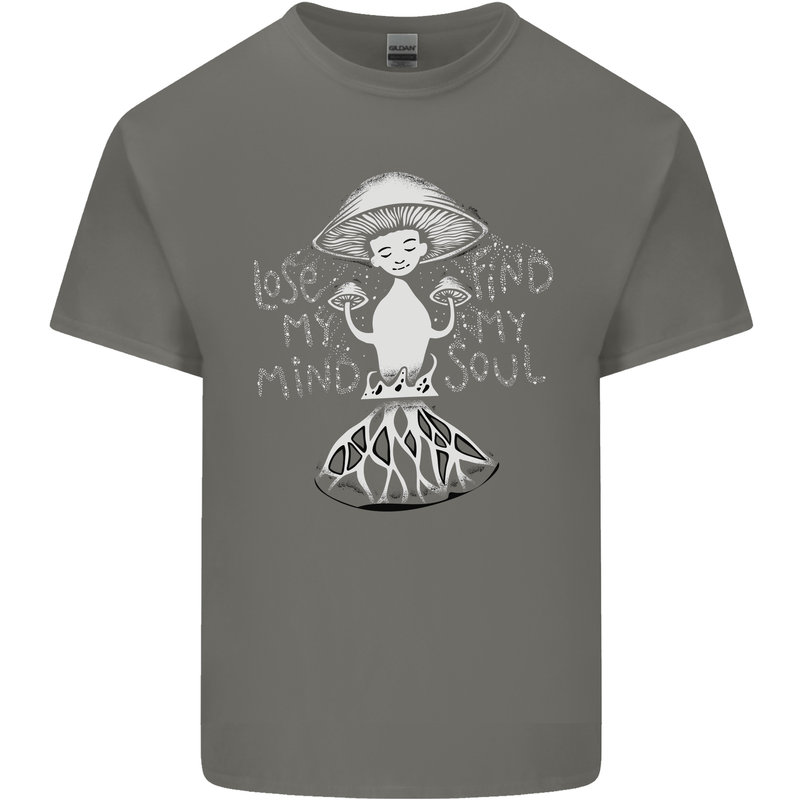 Lose My Mind Magic Mushrooms LSD Trippy Kids T-Shirt Childrens Charcoal