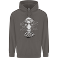 Lose My Mind Magic Mushrooms LSD Trippy Mens 80% Cotton Hoodie Charcoal
