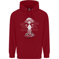 Lose My Mind Magic Mushrooms LSD Trippy Mens 80% Cotton Hoodie Red
