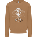 Lose My Mind Magic Mushrooms LSD Trippy Mens Sweatshirt Jumper Caramel Latte