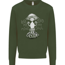 Lose My Mind Magic Mushrooms LSD Trippy Mens Sweatshirt Jumper Forest Green