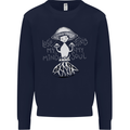 Lose My Mind Magic Mushrooms LSD Trippy Mens Sweatshirt Jumper Navy Blue