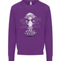 Lose My Mind Magic Mushrooms LSD Trippy Mens Sweatshirt Jumper Purple