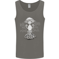 Lose My Mind Magic Mushrooms LSD Trippy Mens Vest Tank Top Charcoal