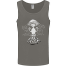 Lose My Mind Magic Mushrooms LSD Trippy Mens Vest Tank Top Charcoal