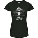 Lose My Mind Magic Mushrooms LSD Trippy Womens Petite Cut T-Shirt Black