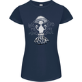 Lose My Mind Magic Mushrooms LSD Trippy Womens Petite Cut T-Shirt Navy Blue