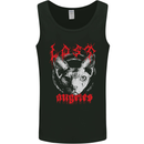 Lost Angels Demonc Evil Cat Heavy Metal Mens Vest Tank Top Black