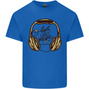 Lost in Music DJ DJing Headphones Dance Mens Cotton T-Shirt Tee Top Royal Blue