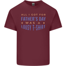 Lousy Father's Day Funny Dad Daddy Papa Mens Cotton T-Shirt Tee Top Maroon