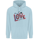 Love Cycling Funny Bicycle Bike Childrens Kids Hoodie Light Blue