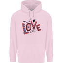 Love Cycling Funny Bicycle Bike Childrens Kids Hoodie Light Pink