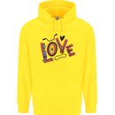 Love Cycling Funny Bicycle Bike Childrens Kids Hoodie Yellow
