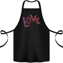 Love Cycling Funny Bicycle Bike Cotton Apron 100% Organic Black