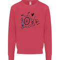 Love Cycling Funny Bicycle Bike Kids Sweatshirt Jumper Heliconia
