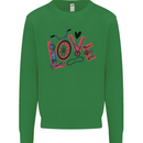 Love Cycling Funny Bicycle Bike Kids Sweatshirt Jumper Irish Green