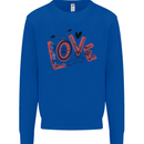 Love Cycling Funny Bicycle Bike Kids Sweatshirt Jumper Royal Blue