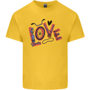 Love Cycling Funny Bicycle Bike Kids T-Shirt Childrens Yellow