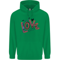 Love Cycling Funny Bicycle Bike Mens 80% Cotton Hoodie Irish Green