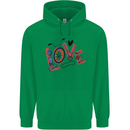 Love Cycling Funny Bicycle Bike Mens 80% Cotton Hoodie Irish Green