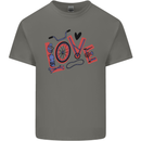 Love Cycling Funny Bicycle Bike Mens Cotton T-Shirt Tee Top Charcoal