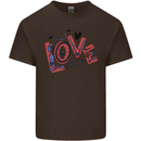 Love Cycling Funny Bicycle Bike Mens Cotton T-Shirt Tee Top Dark Chocolate