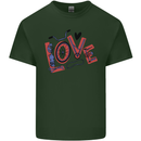 Love Cycling Funny Bicycle Bike Mens Cotton T-Shirt Tee Top Forest Green
