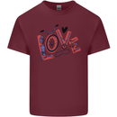 Love Cycling Funny Bicycle Bike Mens Cotton T-Shirt Tee Top Maroon