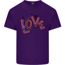 Love Cycling Funny Bicycle Bike Mens Cotton T-Shirt Tee Top Purple