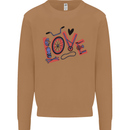 Love Cycling Funny Bicycle Bike Mens Sweatshirt Jumper Caramel Latte