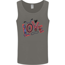 Love Cycling Funny Bicycle Bike Mens Vest Tank Top Charcoal