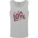 Love Cycling Funny Bicycle Bike Mens Vest Tank Top Sports Grey