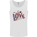 Love Cycling Funny Bicycle Bike Mens Vest Tank Top White
