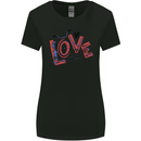 Love Cycling Funny Bicycle Bike Womens Wider Cut T-Shirt Black