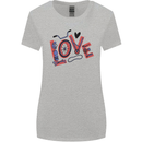 Love Cycling Funny Bicycle Bike Womens Wider Cut T-Shirt Sports Grey