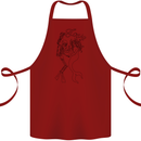 Love Is Scuba Diving Funny Diver Dive Cotton Apron 100% Organic Maroon