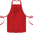Love Is Scuba Diving Funny Diver Dive Cotton Apron 100% Organic Red