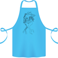 Love Is Scuba Diving Funny Diver Dive Cotton Apron 100% Organic Turquoise