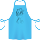 Love Is Scuba Diving Funny Diver Dive Cotton Apron 100% Organic Turquoise