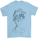 Love Is Scuba Diving Funny Diver Dive Mens T-Shirt Cotton Gildan Light Blue