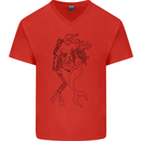 Love Is Scuba Diving Funny Diver Dive Mens V-Neck Cotton T-Shirt Red