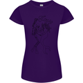 Love Is Scuba Diving Funny Diver Dive Womens Petite Cut T-Shirt Purple