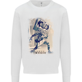 Love Music Rock n Roll Guitar Kids Sweatshirt Jumper White