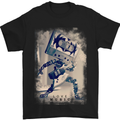 Love Music Rock n Roll Guitar Mens T-Shirt Cotton Gildan Black