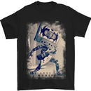 Love Music Rock n Roll Guitar Mens T-Shirt Cotton Gildan Black
