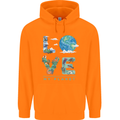 Love My Planet Climate Change Environment Childrens Kids Hoodie Orange